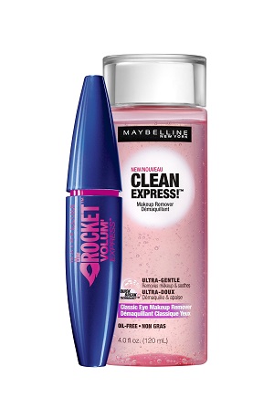 לכבוד החג מארז הכולל מי ניקוי Clean Express Makeup Remover + מסקרה THE ROCKET ב- 50 ₪. להשיג ברשתות הפארם.