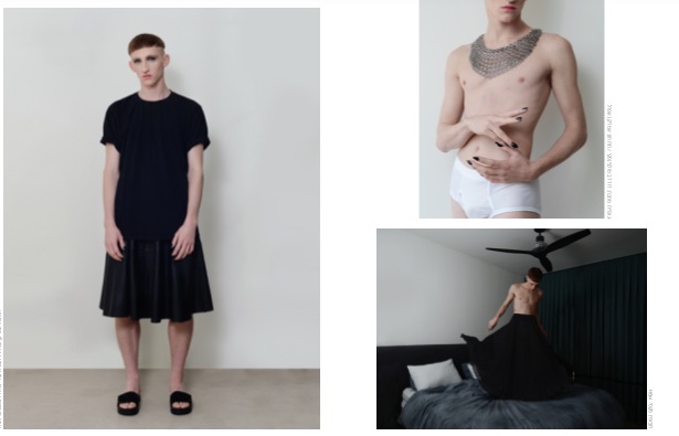 צילום: דנה וקסלר/ דוגמן:Kyle Scheurich/ סטיילינג: דור דב טולצינסקי/ איפור: מיכל לסמן/ ע.צלם: מוני