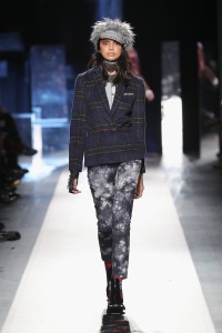 NEW YORK, NY - FEBRUARY 09: A model walks the runway at the Desigual show New York Fashion Week The Shows at Gallery 1, Skylight Clarkson Sq on February 9, 2017 in New York City (Photo by Neilson Barnard/Getty Images for Desigual)