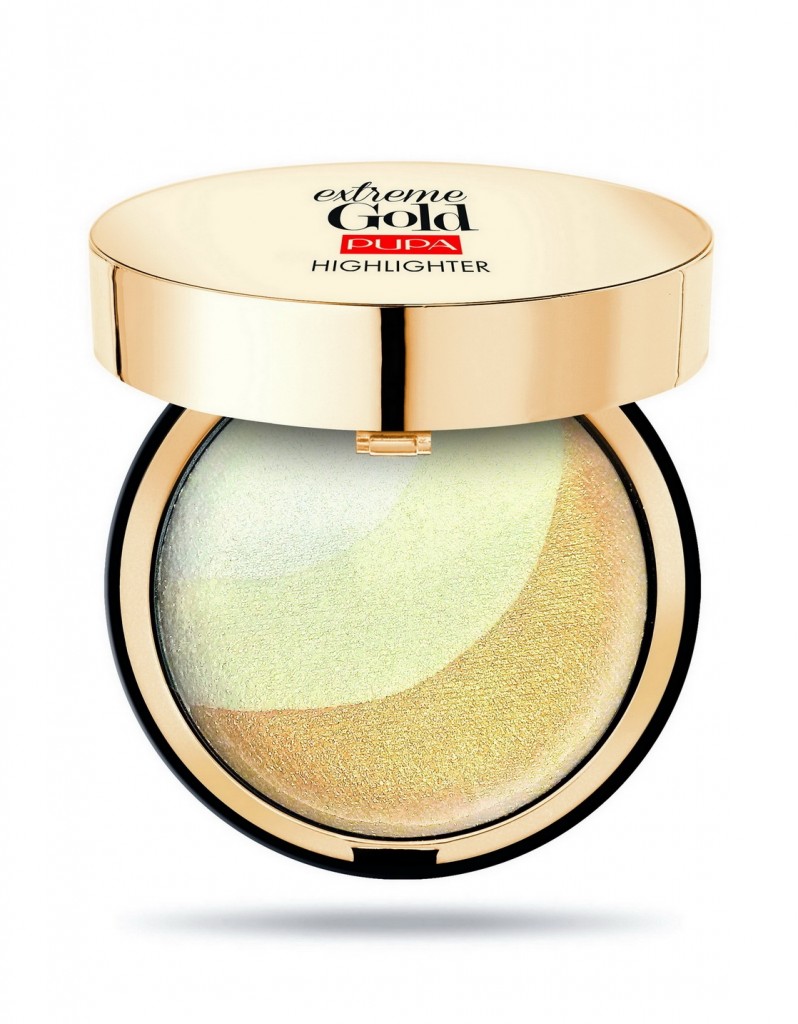 EXTREME GOLD HIGHLIGHTER של PUPA – אהבתי את הדחיסות שלו והשליטה בכמות 
