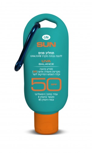 לייף הגנה מהשמש מבית סופר-פארם קרם הגנה TO GO מתאים לפנים ולגוף מחיר 24.90שח צילום ???