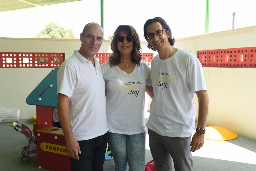 אלי שגיב, דורית וידבסקי וליאור שמואלי מנכ"ל עמותת גדולים מהחיים / צלם: אסף רביבו