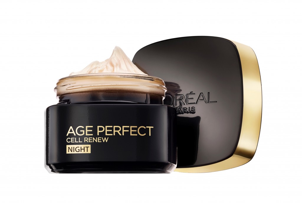 OAP-SKINCARE-AGE-PERFECT-CELL-RENEW-קרם לילה לוריאל פריז 99 ש"ח מחיר מבצע לחודש השקה ינואר במקום 120ש"ח / צילום יח"צ חו"ל